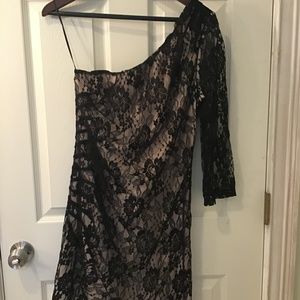 Express One Shoulder Cocktail Dress
